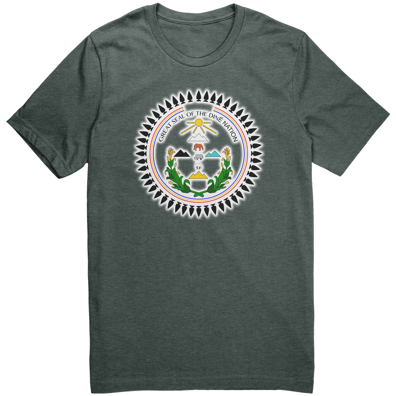 Dine_nation_seal_shirt_Heather_Forest_Front_Mockup.png