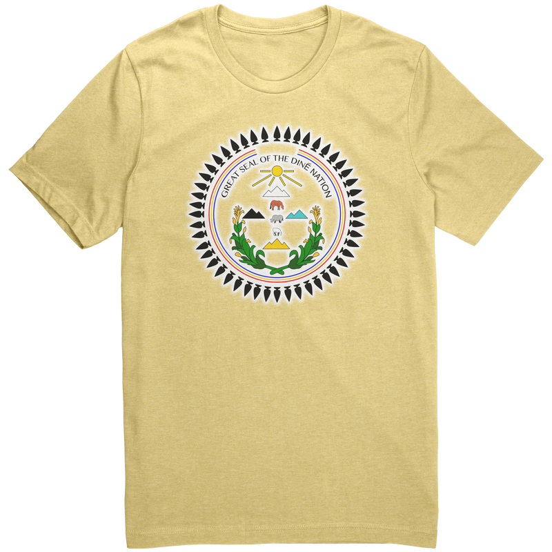 Dine_nation_seal_shirt_Heather_Yellow_Front_Mockup.png
