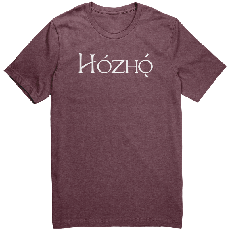 Hozho_shirt_Heather_Maroon_Front_Mockup.png