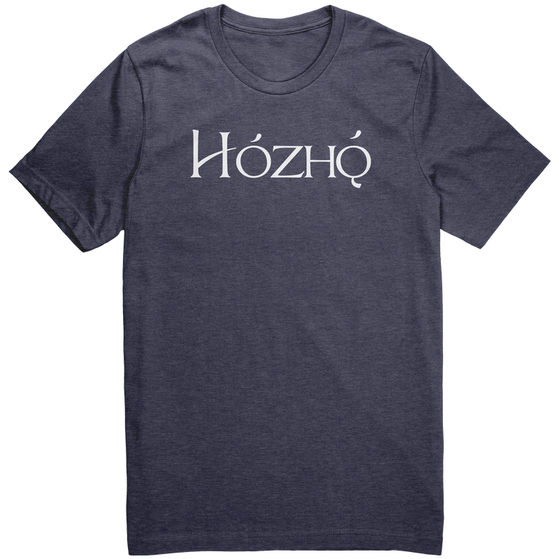 Hozho_shirt_Heather_Midnight_Navy_Front_Mockup.png