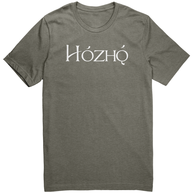 Hozho_shirt_Heather_Military_Green_Front_Mockup.png
