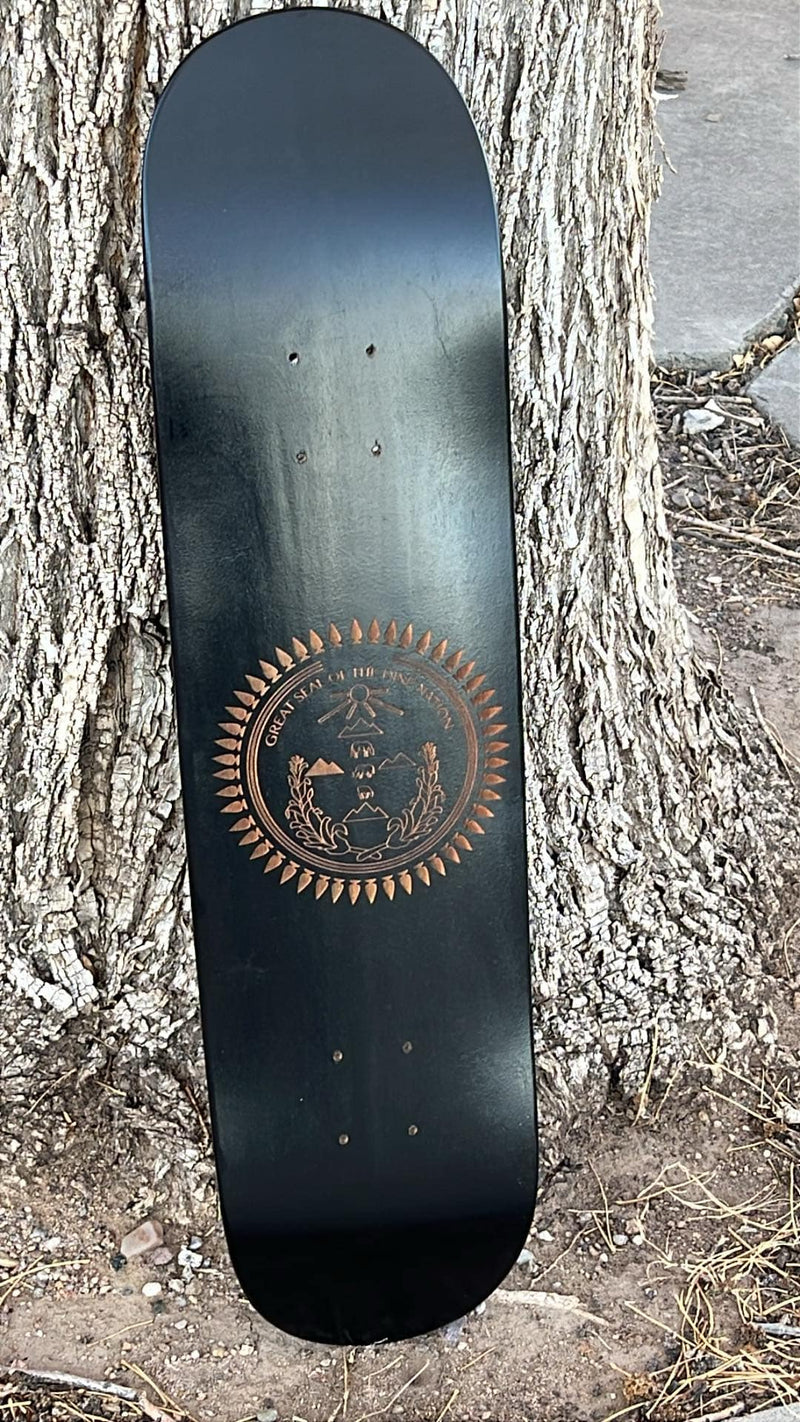 Diné Nation Skateboard deck black