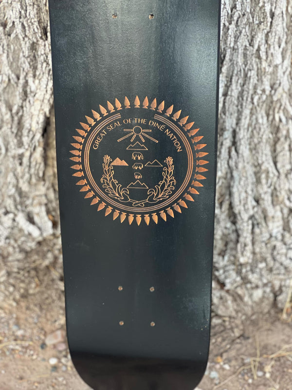 Diné Nation Skateboard deck black
