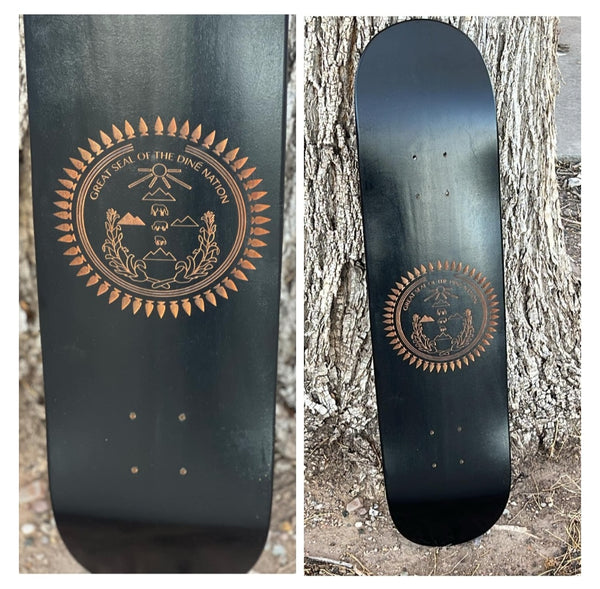 Diné Nation Skateboard deck black