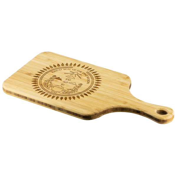 Great Seal of the Diné Nation Bamboo Cutting Board with Handle