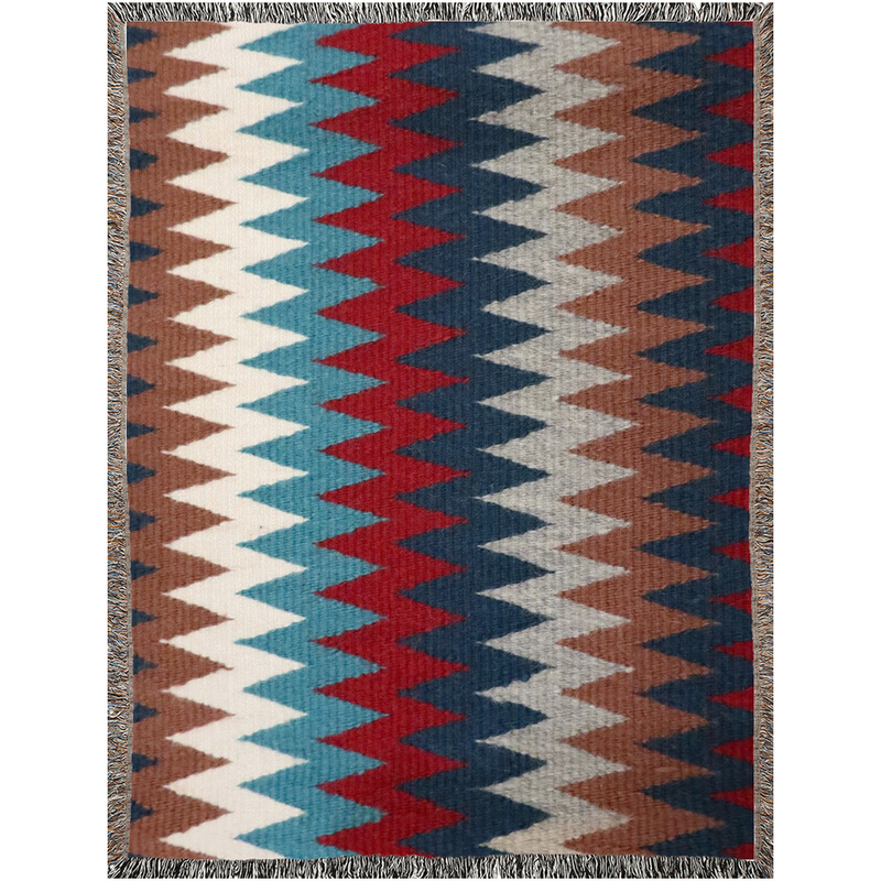 Grandma's Navajo Rug Woven Blanket 2