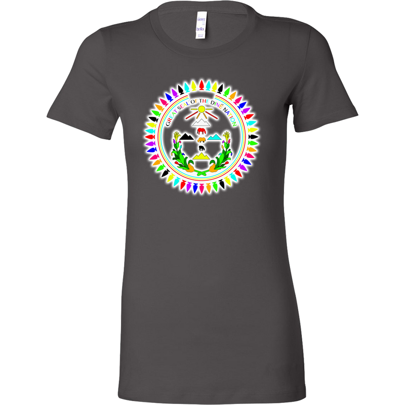 WOMENS Bella Diné Nation Seal Many Colors T-Shirt