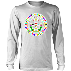 Diné Nation Seal Many Colors Long Sleeve Shirt