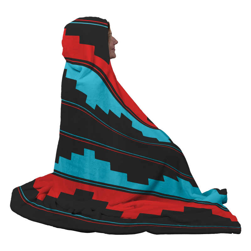 Hooded Blanket Navajo Design 1