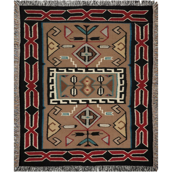 Grandma's Navajo Rug Woven Blanket