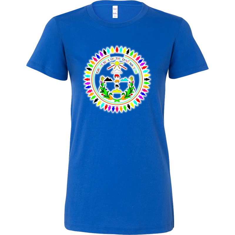 WOMENS Bella Diné Nation Seal Many Colors T-Shirt