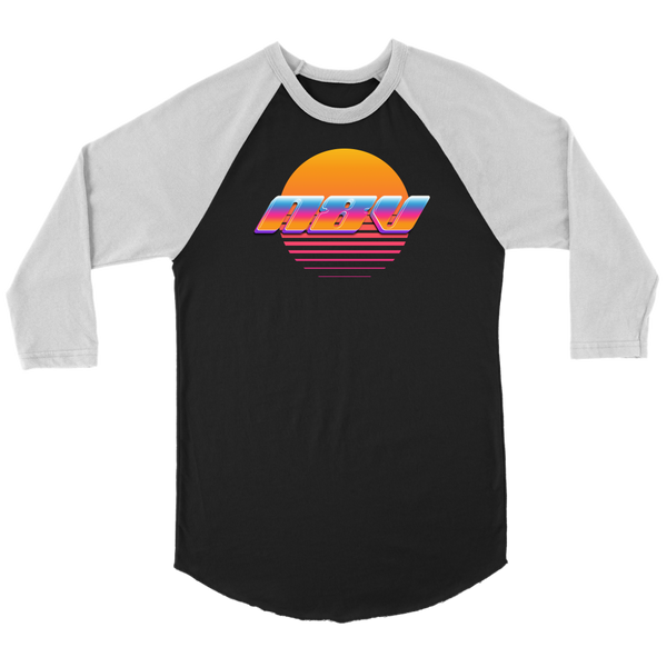 N8V 80's Sun Raglan T-Shirt