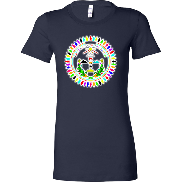 WOMENS Bella Diné Nation Seal Many Colors T-Shirt