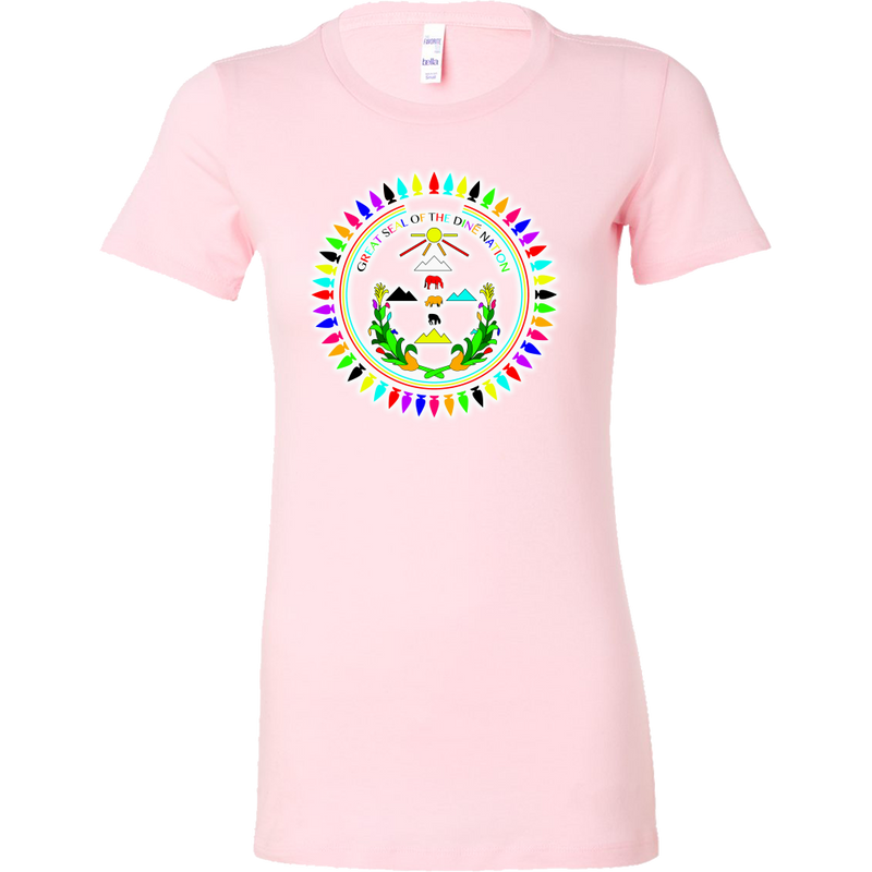 WOMENS Bella Diné Nation Seal Many Colors T-Shirt